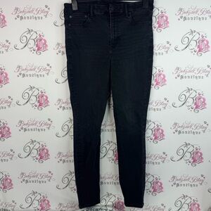 American Eagle Outfitters pants luxe stretch black white grey  Dark Jeans